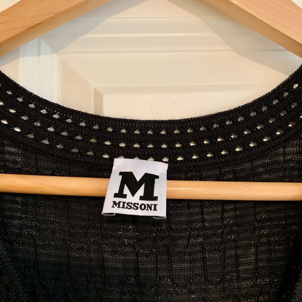 M Missoni Crochet-knit wool-blend dress